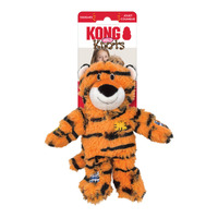 KONG Wild Knots Tiger Tug & Snuggle Plush Dog Toy x 3 units
