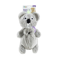 Charming Pet Pouch Pals Plush Dog Toy - Koala with Baby in Pouch