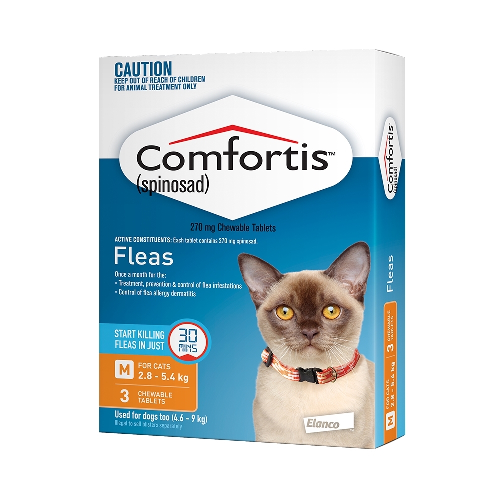 Comfortis for Cats 2.85.4kg (Orange) 3Pack