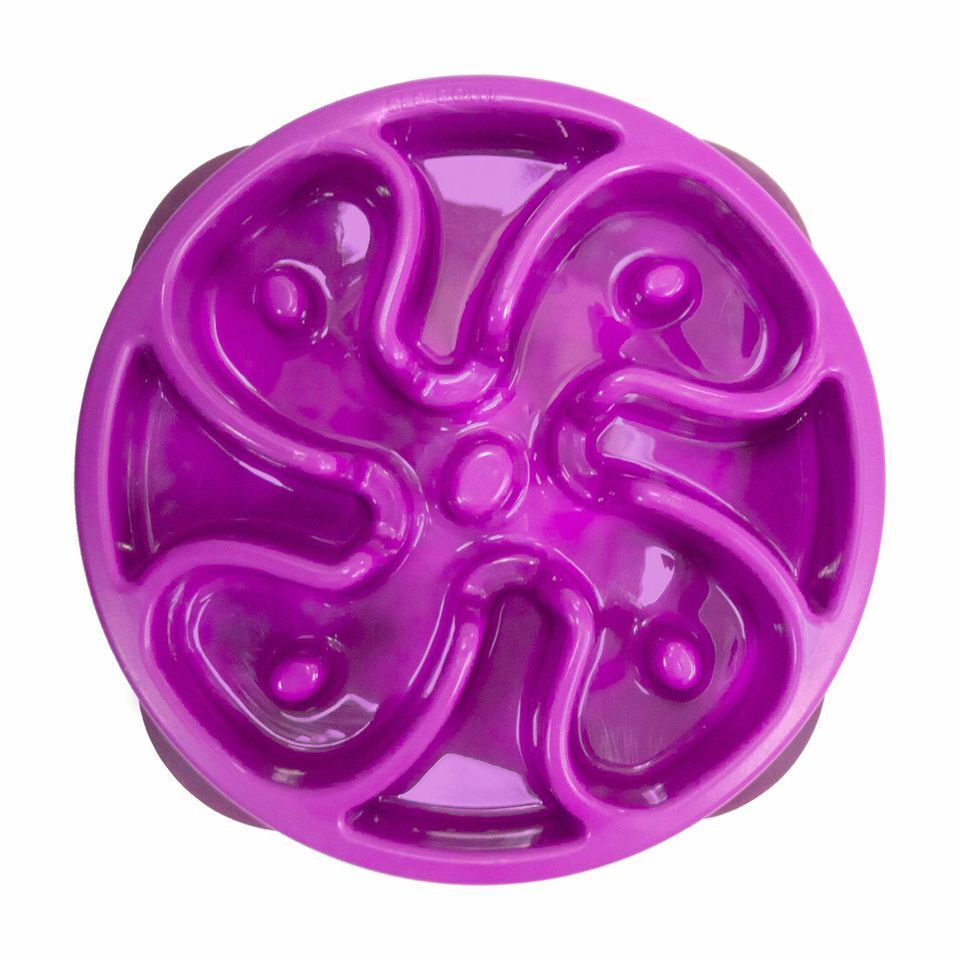 Outward Hound Fun Feeder Bowl Purple Mini