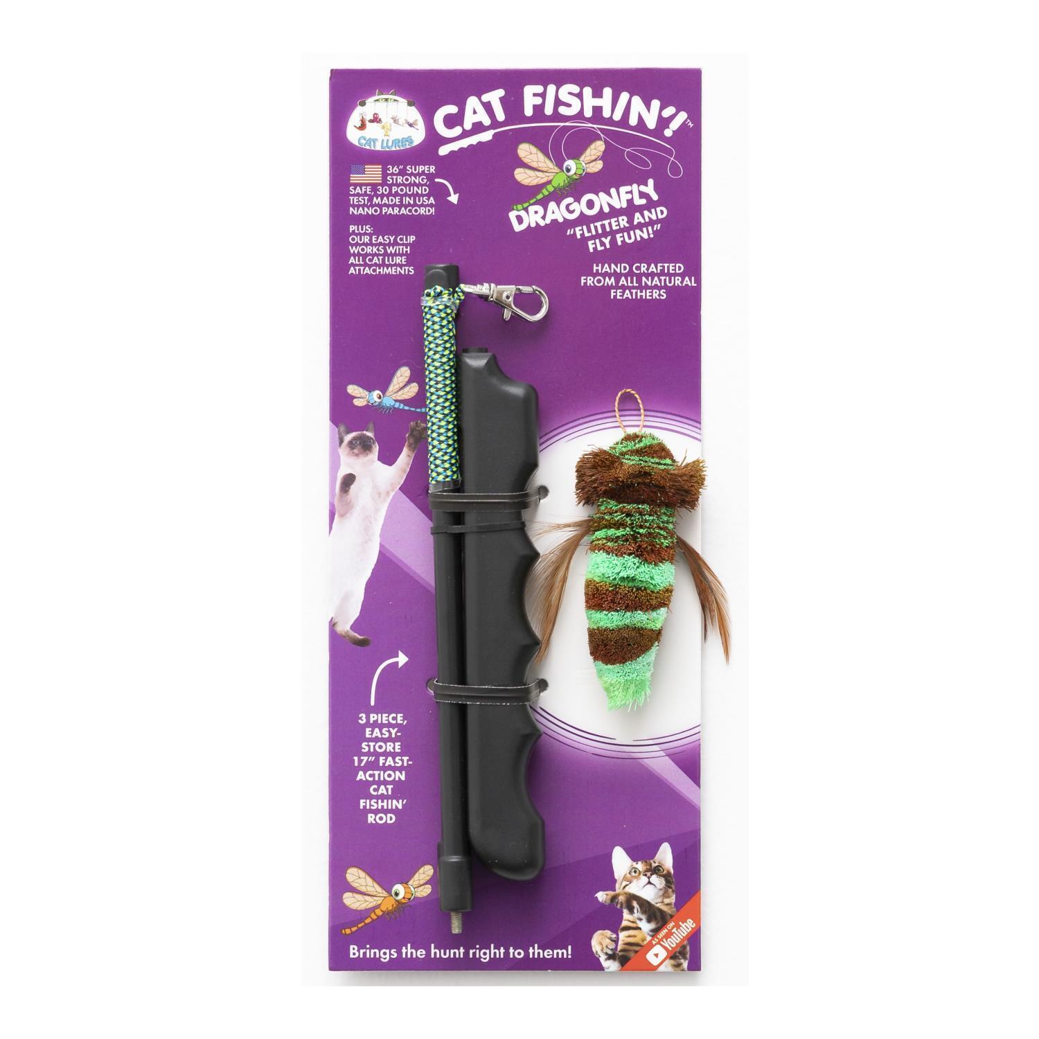 Cat Lures Cat Fishin' Rod Cat Toy - Dragonfly