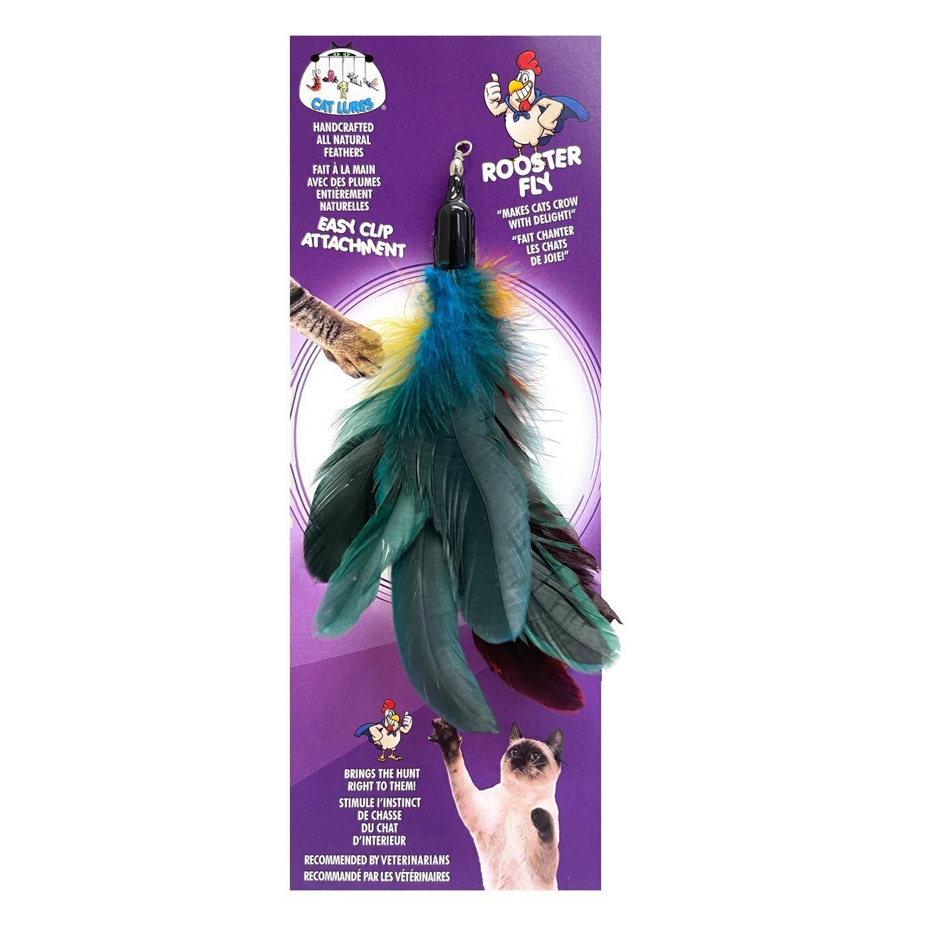 Cat Lures Wands Replacement - Rooster Fly