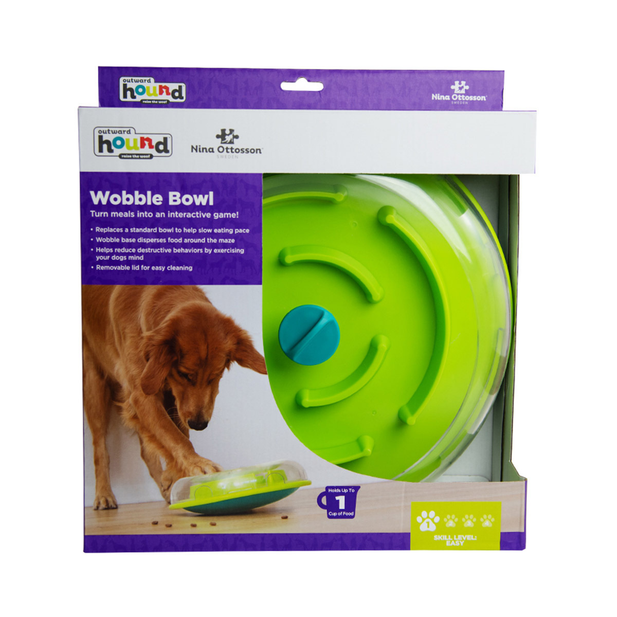 Puppy Hide N' Slide Interactive Treat Puzzle Dog Toy, Green