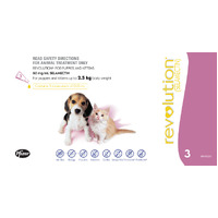 Revolution Flea & Worm Control for Puppies and Kittens - 3 pack