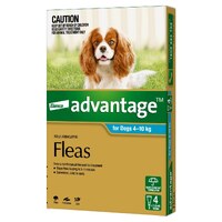 Advantage Spot-On Flea Control for Dogs 4-10kg - 4 Pack