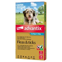 Advantix Spot-On Flea & Tick Control for Dogs 4-10kg - 6-Pack