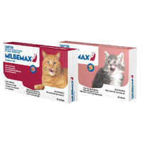 Milbemax All Wormer Beef-Flavoured Tablet for Large Cats under 2-8kg - 20 Pack