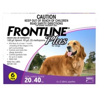 Frontline Plus for Dogs 20-40kg - 6-Pack