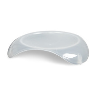 Smartcat Shallow Cat Food Dish - Transparent White Small