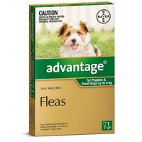 Advantage Spot-On Flea Control Treatment for Dogs under 4kg - Single Dose