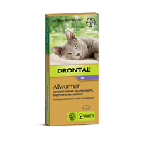 Drontal All-Wormer for Cats & Kittens Up to 4kg - 2 Tablets
