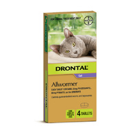 Drontal All-Wormer for Cats & Kittens Up to 4kg - 4 Tablets
