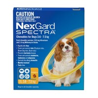 Nexgard Spectra for Dogs 3.6-7.5KG - 3-Pack
