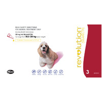Revolution Flea & Heartworm Control for Dogs 10.1-20kg - 3 Pack