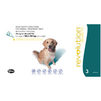 Revolution Flea & Heartworm Control for Dogs 20.1-40kg - 3 Pack
