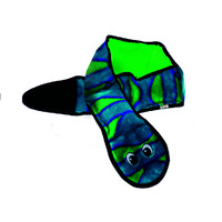 Outward Hound Invincibles Snake Blue/Green 6-Squeaker