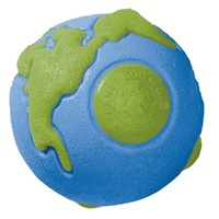 Planet Dog Orbee Ball Tough Floating Dog Toy Blue & Green - Medium