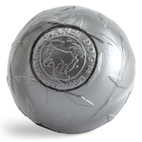 Planet Dog Orbee Tuff Diamond Plate Tough Ball Dog Toy - Grey - Small