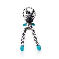 Thunda Tugga Leggy Zebra (Large) Dog Toy by Charming Pet