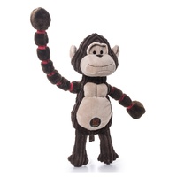 Charming Pet Thunda Tugga Plush Squeaker Rope Dog Toy with K9 Tough Guard - Gorilla