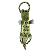 Ropes-A-Go-Go Jungle Gator (Large) Dog Toy by Charming Pet
