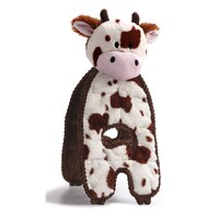 Charming Pet Cuddle Tugs Plush Dog Toy with K9 Tough Guard - Cow