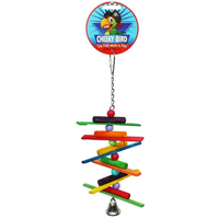 Cheeky Bird Spiral Sticks With Bell Small 