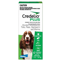 Credelio Plus Dog Large 11-22Kg (Green) 6 Pack 