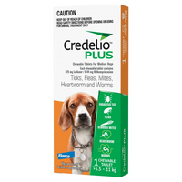 Credelio Plus Dog Medium 5.5-11Kg (Orange) 1 Pack 
