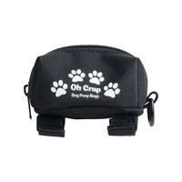 Oh Crap Dog Poop Bag Holder - Black 