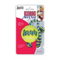 KONG AirDog Medium Squeaker Ball with Rope Toss & Fetch Dog Toy