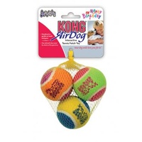 KONG AirDog Medium Squeaker Colourful Birthday Balls 3-Pack