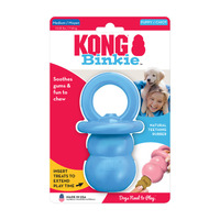 KONG Puppy Binkie Teething Treat Dispensing Dog Toy in Assorted Colours - 4 units