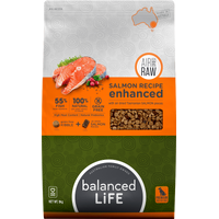 Balanced Life Enhanced Salmon  Air Dried + Kibble Dog Food 9Kg