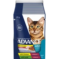 Advance Adult Wet Cat Gravy Chicken & Lamb 85G 1X12Pk 