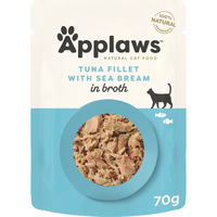 Applaws Cat Broth Pouch - Tuna Sea Bream 70G 16Pc (Om16) 