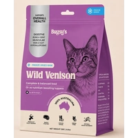 BUGSYS FREEZE DRIED COMPLETE DIET FOR CATS VENISON 132G