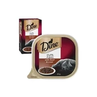 Dine Wet Beef & Liver In A Rich Gravy 85G 1X7Pk 