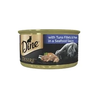 Dine Desire Tuna Flt Prw Seafd Sauce 85G 24Pk (Om24) 