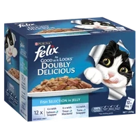 Felix Agail Gij Doubly Delicious Fish Selectns 12X85G 
