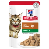 Hills Kitten Turkey Pouches 85G 12Pk (Om12) 
