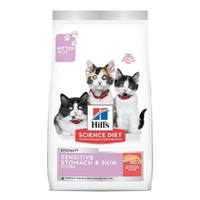 Hills Kitten Diet Sensitive Stomach & Skin Salmon & Veg 1.58Kg