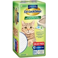 Ezi-Lockodour Absorbant Cat Pads 10Pk 
