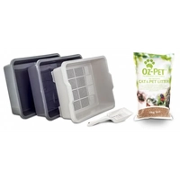 Oz Pet Cat Loo Kit Charcoal  