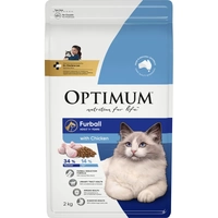 Optimum Cat Dry Furball Chicken 2Kg 