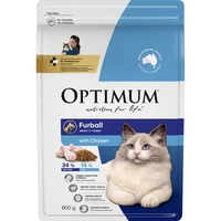 Optimum Cat Dry Furball Chicken 800G 