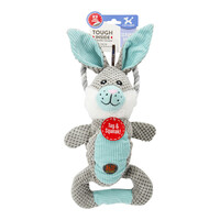 Charming Pet Scrunch Bunch & Squeak Dog Toy - Bunny