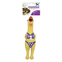 Charming Pet Squawkers Extreme Squeaker Latex Dog Toy - Henrietta - Large