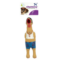 Charming Pet Squawkers Extreme Squeaker Latex Dog Toy - Earl - Large