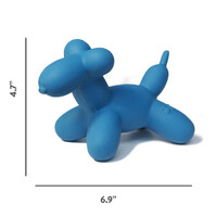 Charming Pet Latex Squeaker Dog Toy - Blue Balloon Dog - Large